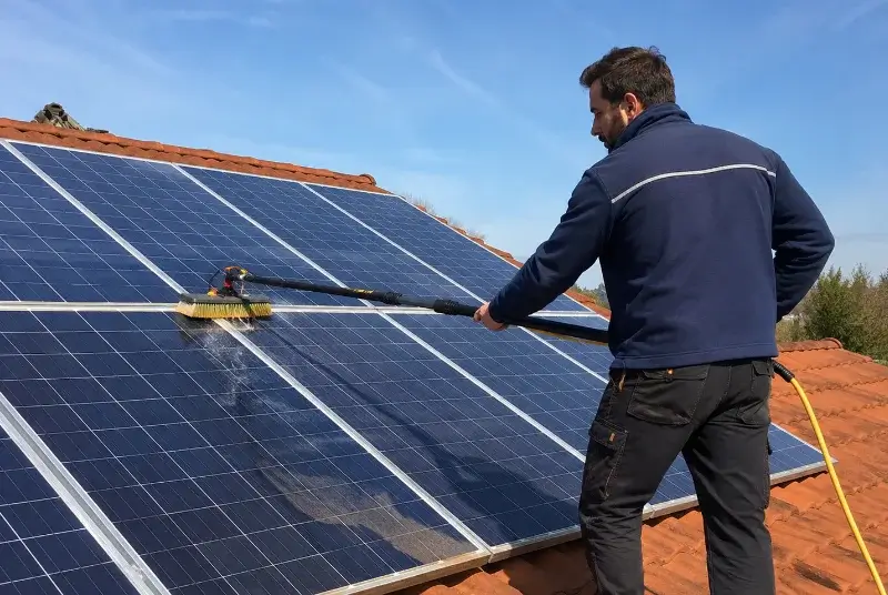 Nettoyage et entretien de panneaux solaires à Érôme